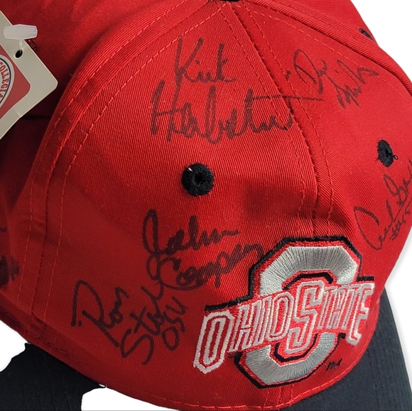 Vintage 90s Deadstock Ohio State Football Autographed Logo 7 Snapback Hat - Picture 5 of 9